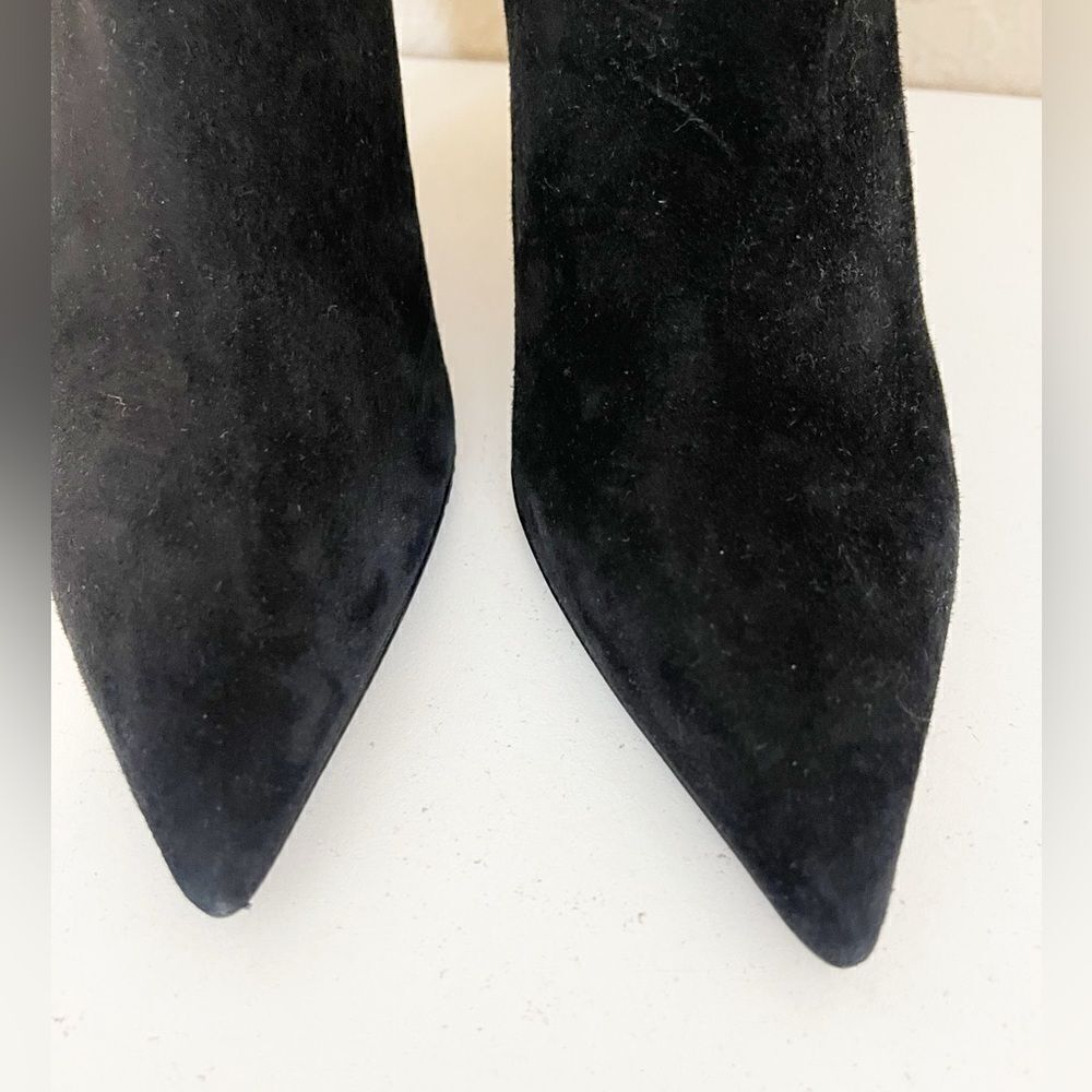 AGL gold metallic black leather Ankle boots 37 - Picture 5 of 11